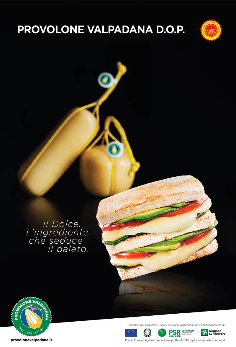 Campagne pubblicitarie 2020 Provolone Valpadana dolce