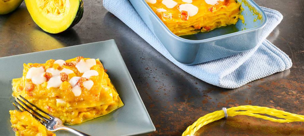 Ricette originali Lasagna con zucca e Provolone Valpadana