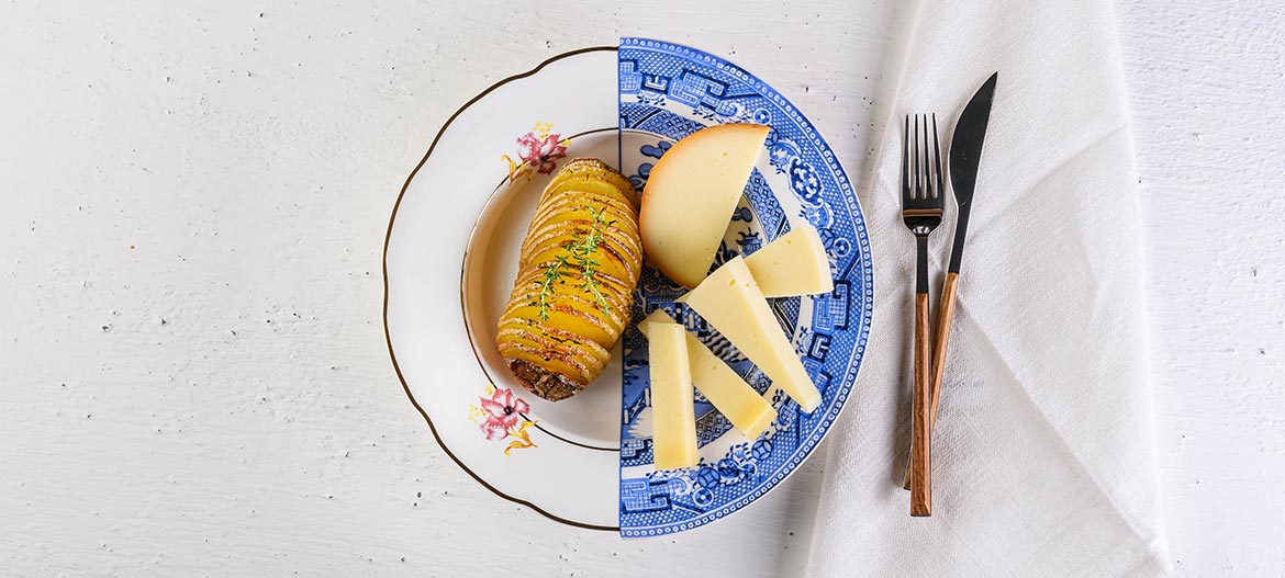 Hasselback potatoes with herbs